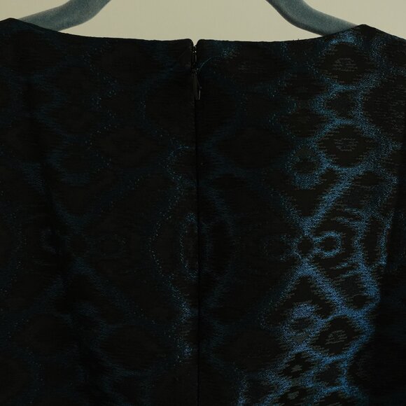 Mackage Collection Teal and Black Jacquard Dress - Size S - Picture 6 of 8